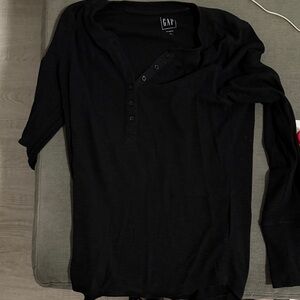 GAP Black Women's Long Sleeve Tee